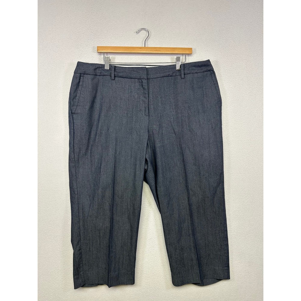 Career Professional Talbots Womens 20WP Gray Crop Straight Leg Pants